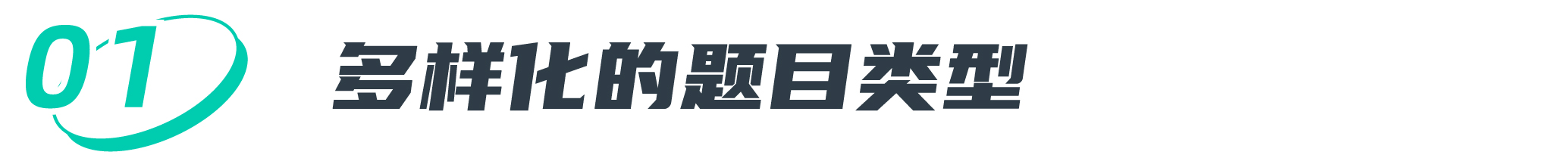 多样化题目类型